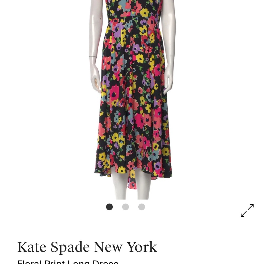 Kate Spade Floral Print Long Dress